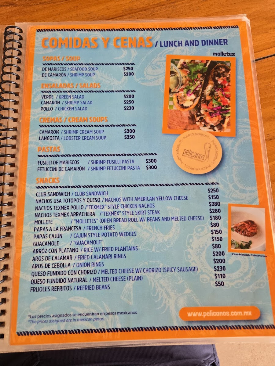 Pelicanos Menu - Image 3